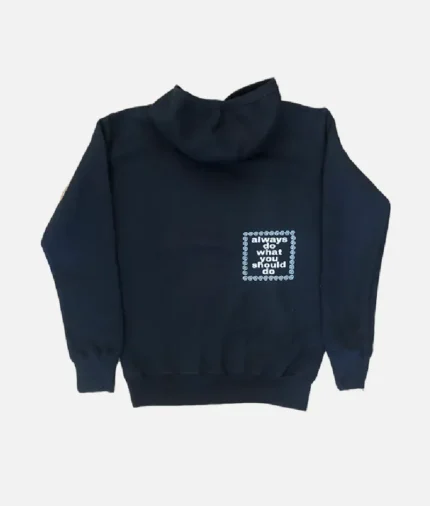 Adwysd Black Bulldog Print Hoodie