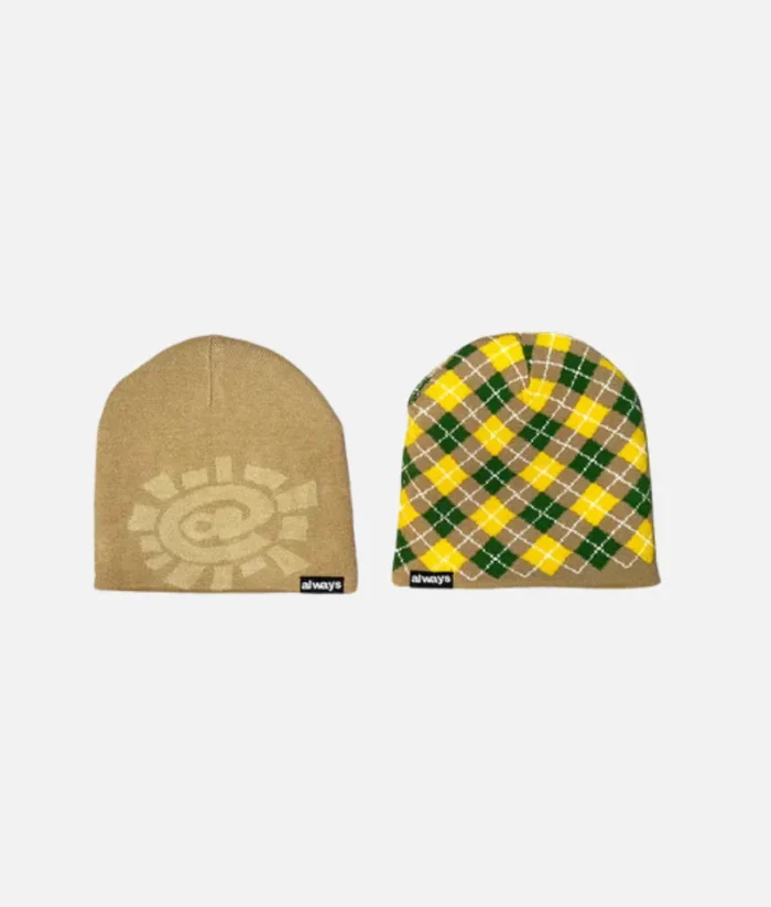 Adwysd Cuff Beanie Sand Tartan